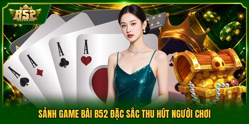 Sảnh game bài B52 đặc sắc thu hút người chơi